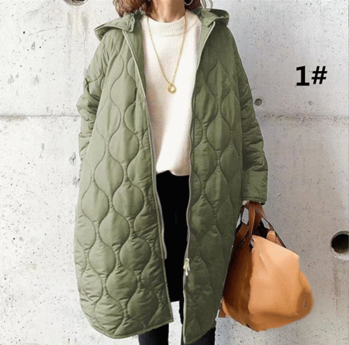 大好評 中綿コート コート ジャケット レディース  中綿 ロングコート ビッグシルエット フード付き