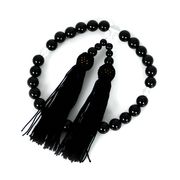 数珠 男女兼用 黒瑪瑙の数珠 オニキス