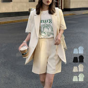 【日本倉庫即納】 半袖ジャケット ショートパンツ セット夏