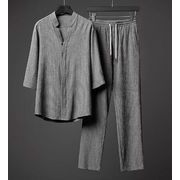 2025メンズ新作　韓国ファッション 　トップス＋ズボン　セットアップ