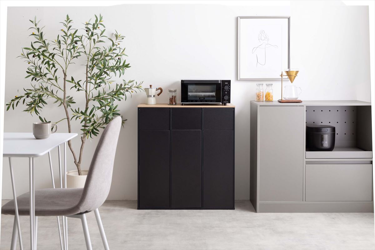 送料無料】Toy 3連式ゴミ箱【幅74.5cm】 幅74.5cm】Toy 3連式ゴミ箱