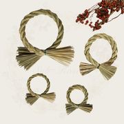 しめ縄  壁掛け しめ飾り 端午の節句 正月飾り  信濃結び飾り お正月グッズ   しめ縄リース半製品