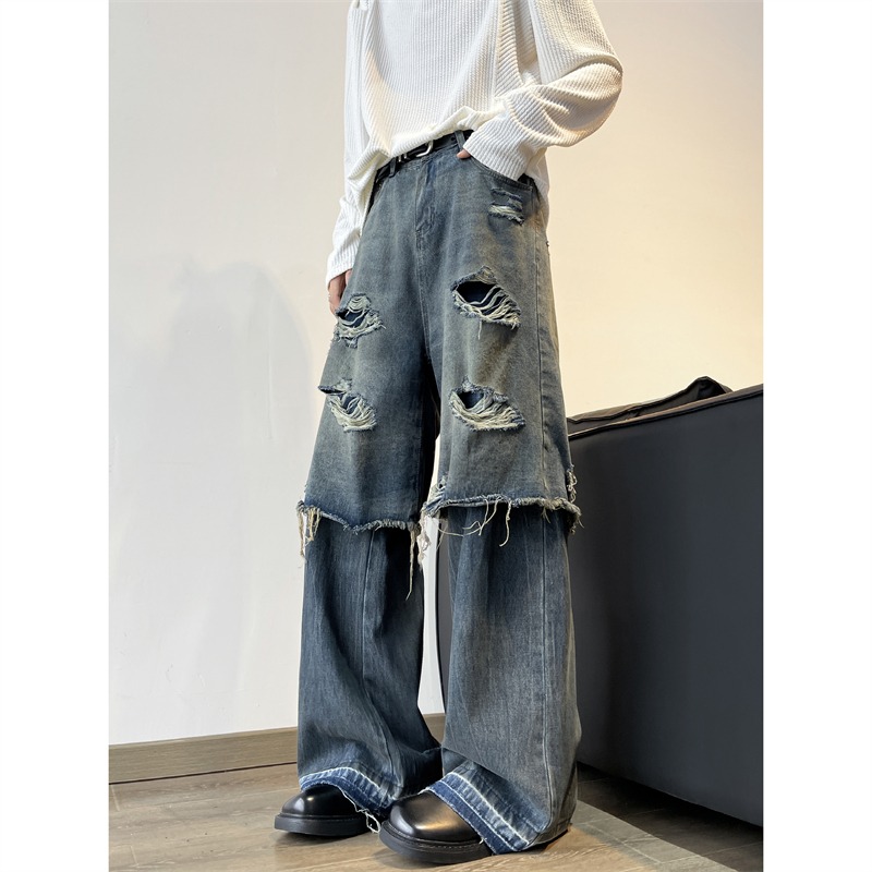 パンツ ボトムス ズボン デニム ジーンズ ジーパン ダメージ加工 メンズ