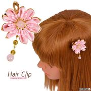 ゴールド桜 ヘアクリップ【つまみ細工/浴衣/七五三/成人式/卒業式/和装】