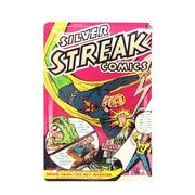 アメコミ メタルポストカード SILVER STREAK　レター/手紙/ハガキ/贈り物