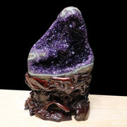 【一点物】クラスター　アメジスト　ウルグアイ産　台付き