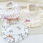 ベビーエプロン　純綿よだれ掛け　首掛け　韓国ベビー用品