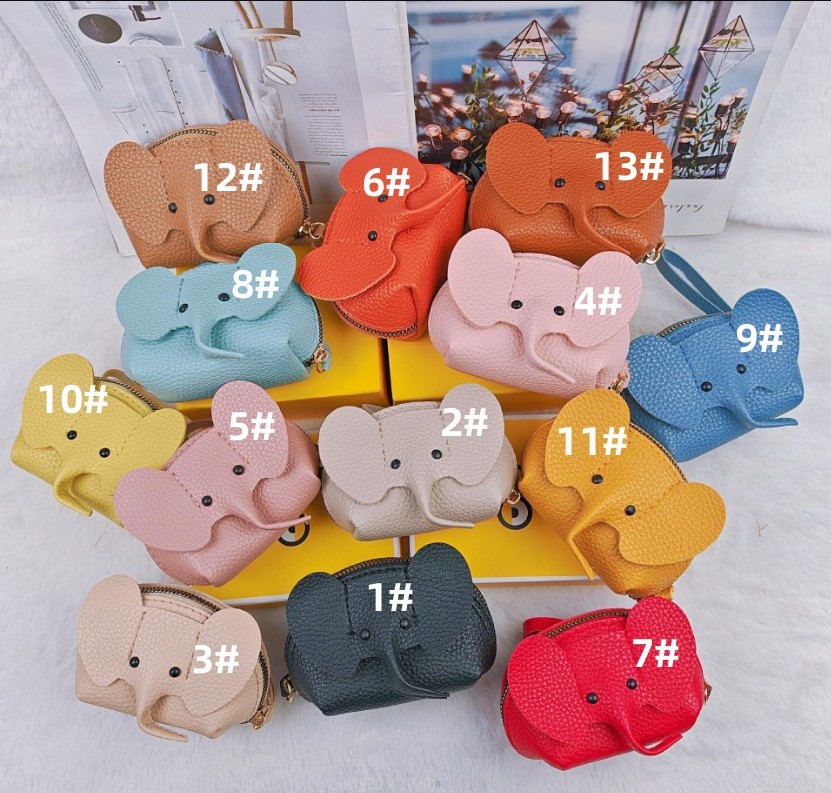 小銭入れ キーケース レディース コインケース かわいい 象 ミニ財布 人気 おしゃれ 13色