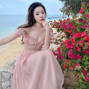 ワンピース 花柄 ロング丈ワンピース レディース マキシボタニカル リゾート オフショルダー キャミソール