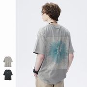 メンズ ビンテージ風 半袖Tシャツ 男女兼用 ストリート系 トップス 春夏 2025新作★全2色