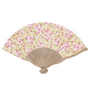 【ご紹介します！夏の必需品！広げた時に波のように優しい！Ripple  波骨布扇子 ２１ｃｍ】小桜 キナリ