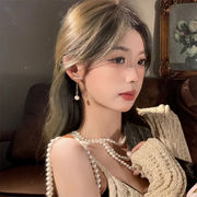 満足度99％ 小顔効果 人工真珠 イヤースレッドピアス 大人かわいい エレガントピアス 女性向け