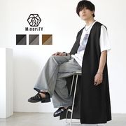 【ベスト／ジレ】フェイクスウェード リバーシブル ロングべスト ロングジレ／MinoriTY