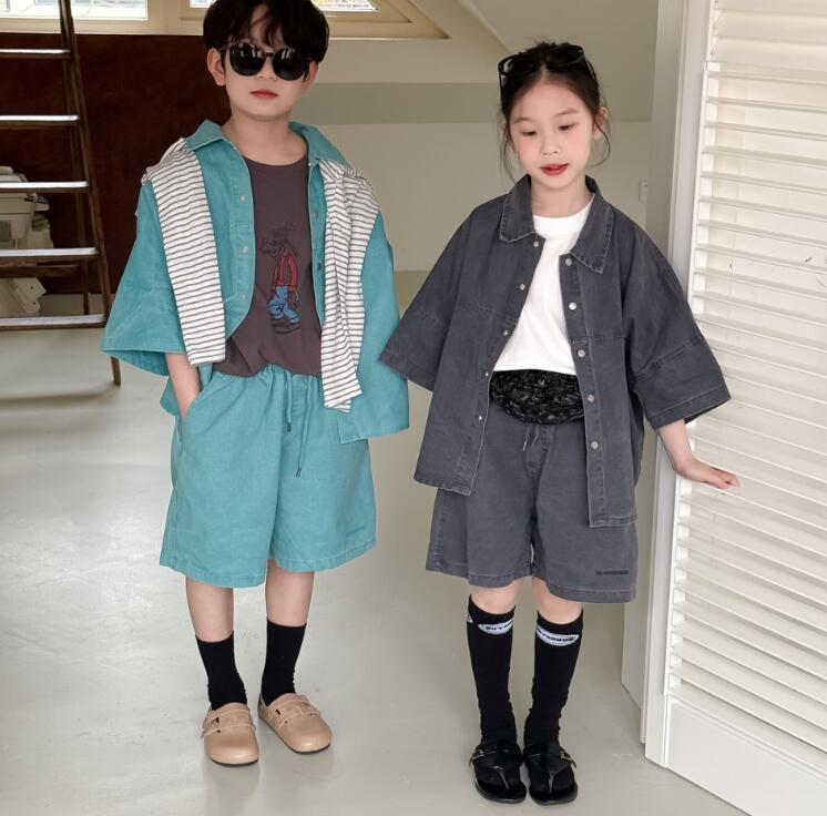 2025夏新品MXM★子供服　セットアップ★90cm～150cm 2色