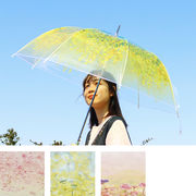 傘 エモーシブル[長傘 雨傘 レディース 婦人 雨具 おしゃれ 可愛い サクラ花 春夏25SS]