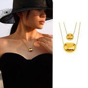 サージカルステンレスネックレス　アクセサリー　金属アレルギー対応　ファッション　18kコーティング