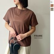 【2025新作予約】綿100ロゴ箔プリントTシャツ