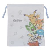【巾着袋】ポケットモンスター マチ付き巾着 きんちゃくポーチ HAPPY HAPPY DAY！