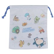 ポケットモンスター マチ付き巾着 きんちゃくポーチ ENJOY SWEETS
