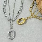 サージカルステンレスネックレス　アクセサリー　18kコーティング　INS　金属アレルギー対応