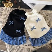 YAM☆予約販売 30日以内発送 小型犬?猫用 可愛いプリンセスワンピース 蝶結び付き