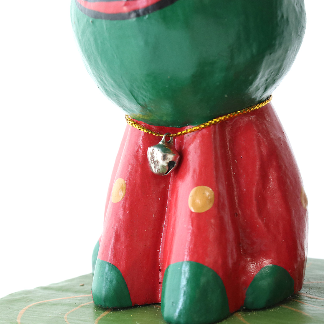 アニマル傘さしカエルファミリー[インドネシア かえる蛙 置物