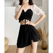 【日本倉庫即納】 水着体型カバー レディース露出控えめ水着