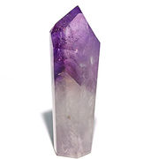 ファントムアメジスト 天使の指紋入りポイント 置物 amethyst  紫水晶