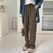 【 2022秋冬新作】秋冬チェックカジュアルデザインパンツゆったり