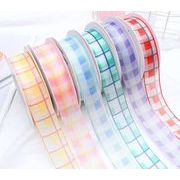 サテンリボン ラッピングリボンDIY カラフルリボンテープ 手芸用品アクセサリーパーツ