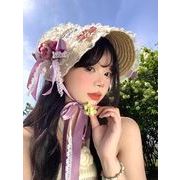ハット 帽子 ストローハット 麦わら帽子 外出 お出かけ レディース