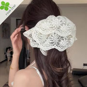 シュシュ ヘアゴム レース 髪飾り ヘアアクセサリー 髪留め ファッション 高級感 やさしい