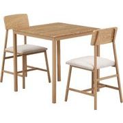 マリー ダイニングセット3点 ベージュカラー 52359