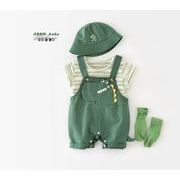 2025夏新作★韓国風子供服★ズボン★サロペット★オーバーオール&トップス ★2点セット★73-100cm