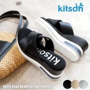 【2025年春夏新作】kitson ミュールサンダル スポーティー ビジュー ウエッジ 軽量