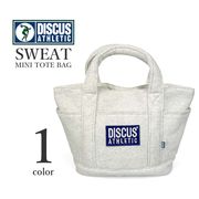 DISCUS ディスカス スウェット素材 刺繍ロゴ ミニトートバッグ かばん BAG 小さめバッグ
