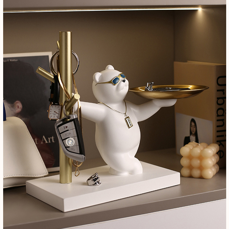 熊小物入れ 鍵置き 玄関収納 アクセサリースタンド 小銭 腕時計置き 熊小物入れ 鍵置き 玄関収納 アクセサリースタンド 小銭 腕時計置き