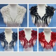 3D立体花レディースファッション　ドレス布パッチ刺繍アクセサリーDIY装飾RSV12051