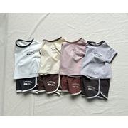 【2点セット】2025春夏新作 子供服  ベビー服  アパレル   半袖  tシャツ+ショットパンツ   男女兼用