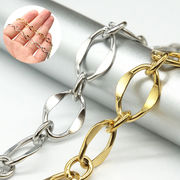 【切り売り/約1m】【デザインフィガロ 6mm幅】ステンレス チェーン 14K 金属アレルギー対応