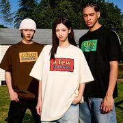 2025新作  トップス   ラウンドネック  半袖Tシャツ   ストリート系  夏服  男女兼用