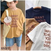男女兼用 綿100% 半袖Tシャツ 夏用 子供用 ベビー用 トップス 中小児向け