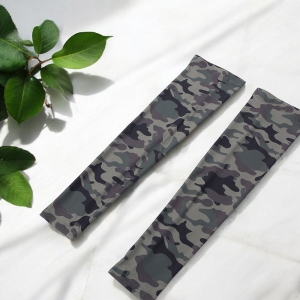 迷彩柄 クールアームカバー 2本セット【冷感/UVカット/伸縮性/滑り止め/アウトドア/メンズ/レディース】