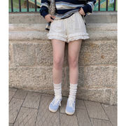 フリルショートパンツ　レディース　INS　韓国ファッション