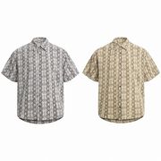 メンズ ビーチ風 半袖 シャツ 男女兼用 ストリート系 サマー アウター 夏 2025新作★全2色