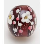 【和アクセサリー！梅とんぼ玉！和の粋をギュッと閉じ込めた小さな宝石☆】黒