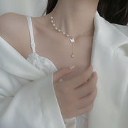 ネックレス レディース　平ら　925シルバー   アクセサリー ネックレス  ハンドメイド ネックレス INS風