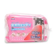 [コーチョー] ネオウェッティ ウェットティッシュ 80枚×3個パック