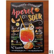 カフェ風 ブリキ看板　6種類