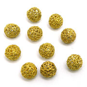【在庫限り】 メタル合金パーツ 約10x10mm ゴールドカラー 《10個》 金具